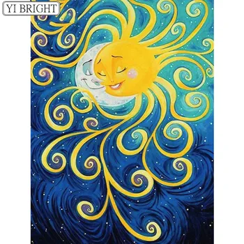 

Diamond Embroidery Full Display Moon Full Square / round 5d Diamond Painting Cartoon Diamond Mosaic Rhinestone Picture Art