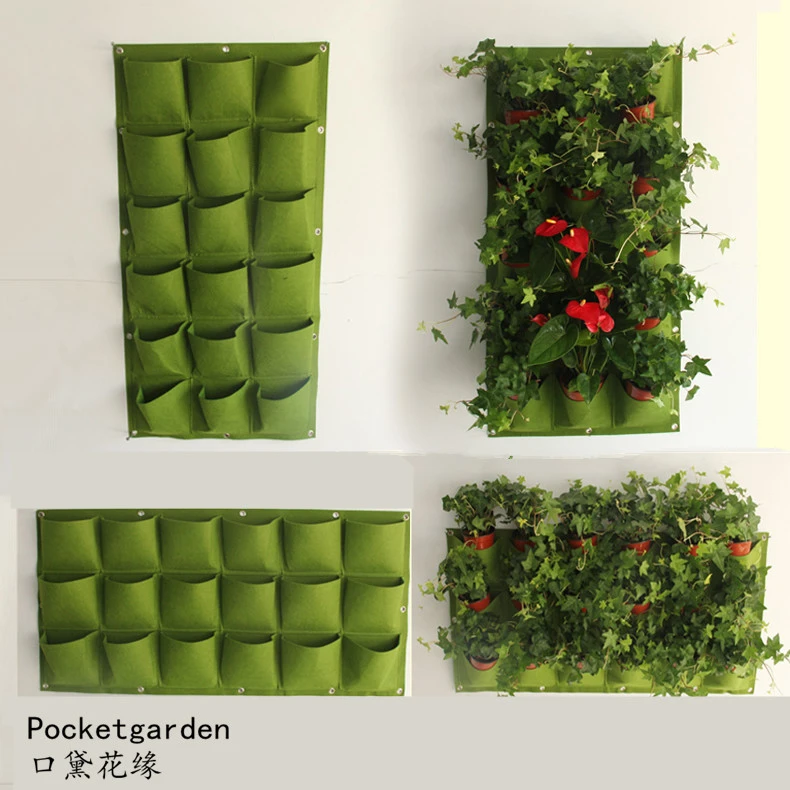 Indoor Vertical Gardening Hanging Wall Garden 4 Pockets Planting Bags Seedling Wall Planter Growing Bags Plant Bag Wall Planterhanging Wall Garden Aliexpress