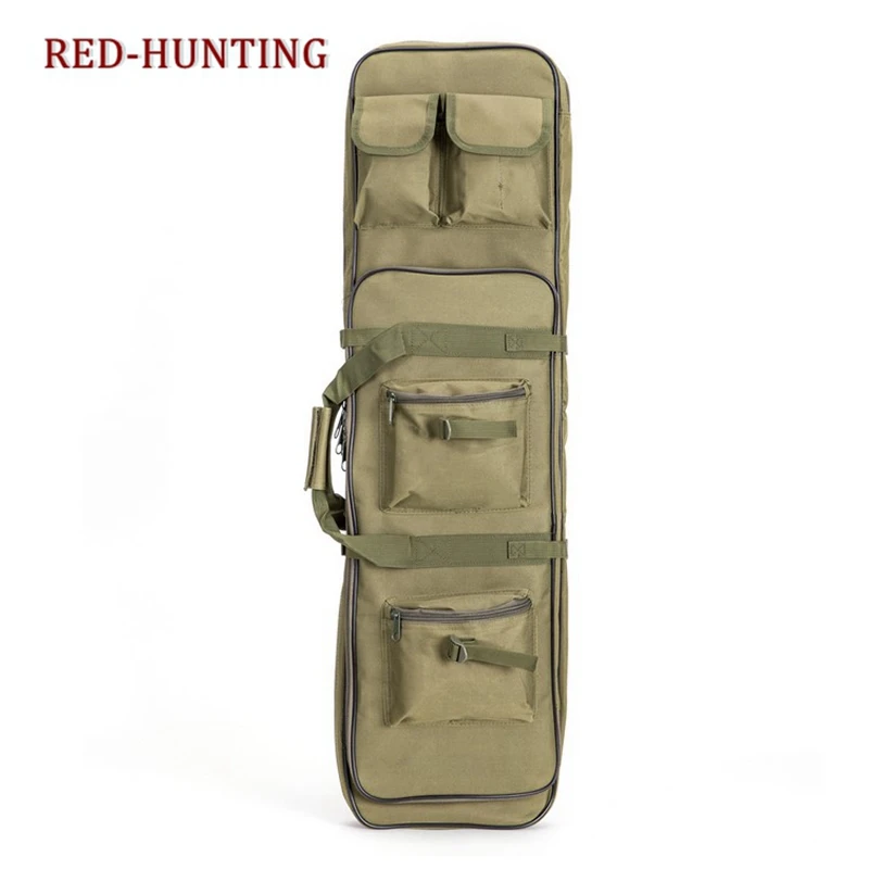 Bolsa de Rifle Tático Case Arma Dupla Mochila Caça Militar Airsoft Tan 85cm 120cm 100cm