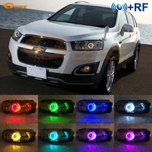 Для Chevrolet Captiva 2012 2013 RF Bluetooth контроллер многоцветный ультра яркий RGB светодиодный ангельские глазки Halo Ring kit