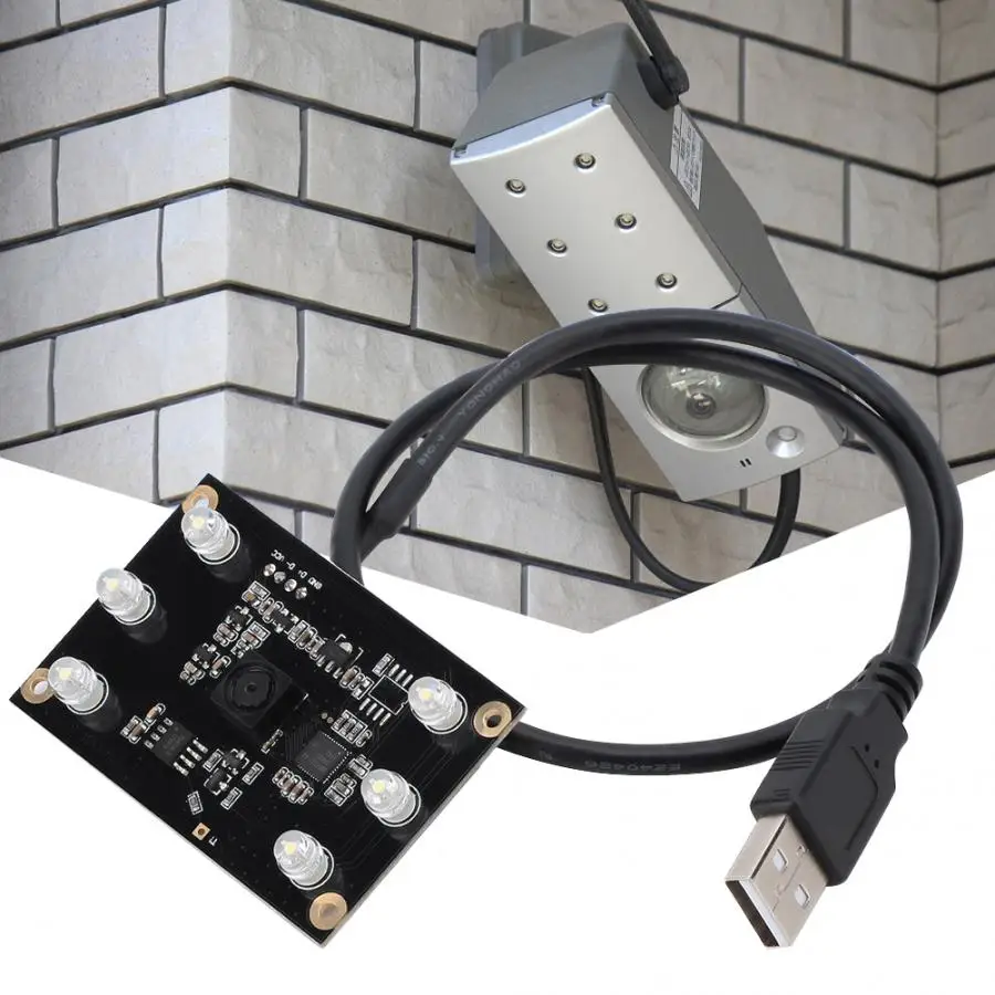 5 Million Pixels 60degree Wide Angle Lens USB Camera Module with OV5640 Chip HBV-1501 camera module