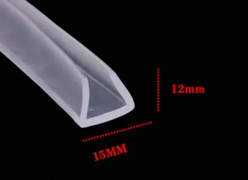 2 метра U канальная Резина стекло уплотнительная полоса душевая комната дверь и Окно Стекло край отделка остекление уплотнитель края двери защита