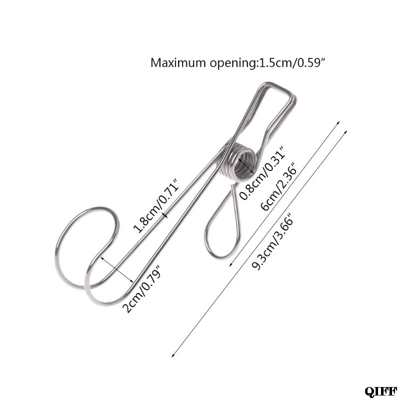 Прямая поставка, портативный крючок для стирки из нержавеющей стали, Висячие шпильки для одежды, вешалка для обуви, держатель, зажимы May30