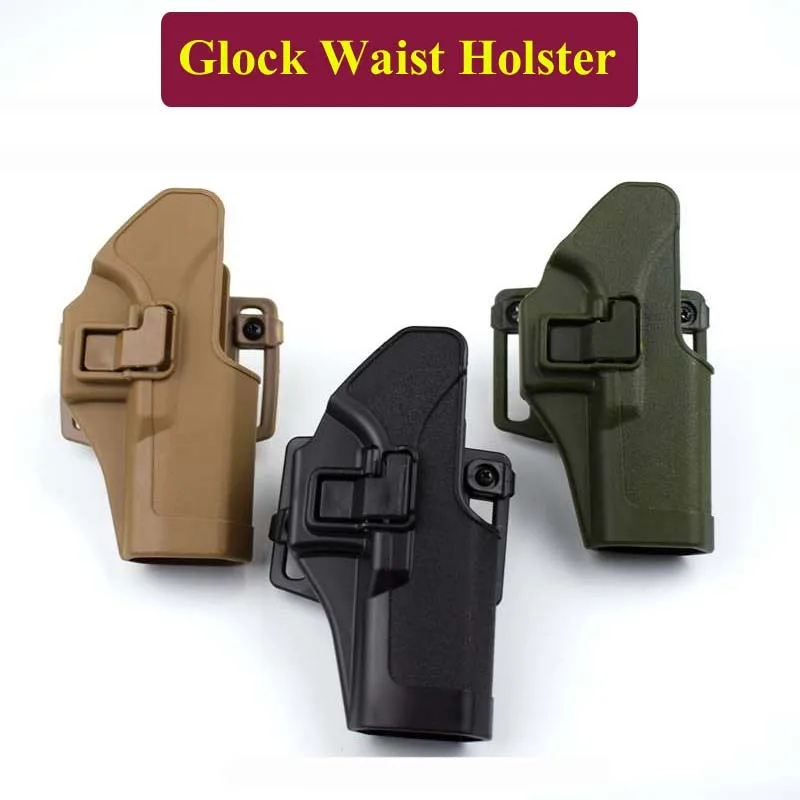 

Tactical Hunting Accessories Glock Waist Holster Gun Holster Shooting Airsoft Pistol Belt Holster For Glock 17 19 22 23 31 32