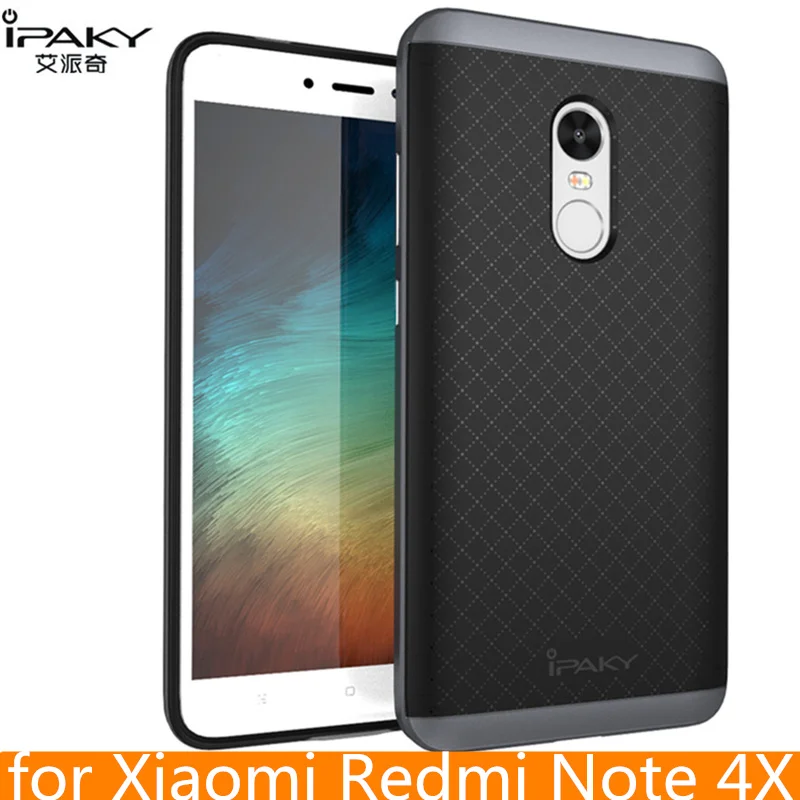 Чехол для Xiaomi Redmi Note 4X оригинальный силиконовый гибридный защитный iPaky 4 чехол|cover