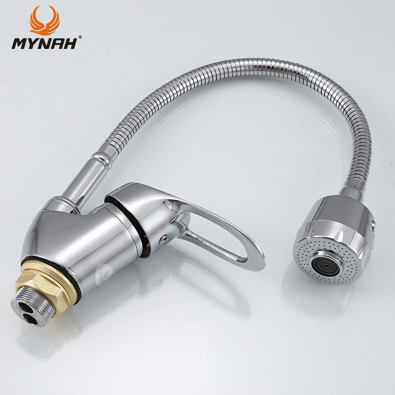 MYNAH Free Shipping Kitchen Faucet Mixer Universal Flexible Cold and Hot Kitchen Tap Single Hole Water Tap torneira cozinha MYNAH Free Shipping Kitchen Faucet Mixer Universal Flexible Cold and Hot Kitchen Tap Single Hole Water Tap torneira cozinha