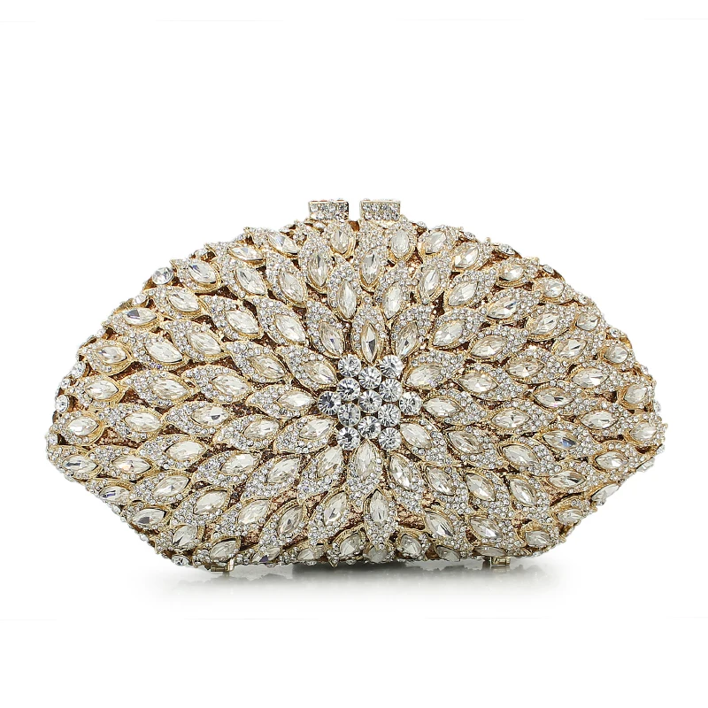 newest design diamond crystal clutch evening clutch bag ladies stone