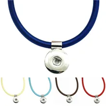 DJ0096 Красота Красочные Веревка кнопки ошейники 45 см Магнит пряжка fit DIY 18 мм кнопки jewlery