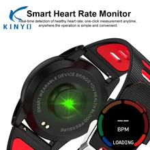 KINYO Смарт часы сердечного ритма мониторы фитнес трекер Smartband Bluetooth камера спортивный браслет Совместимость для IOS телефона Android