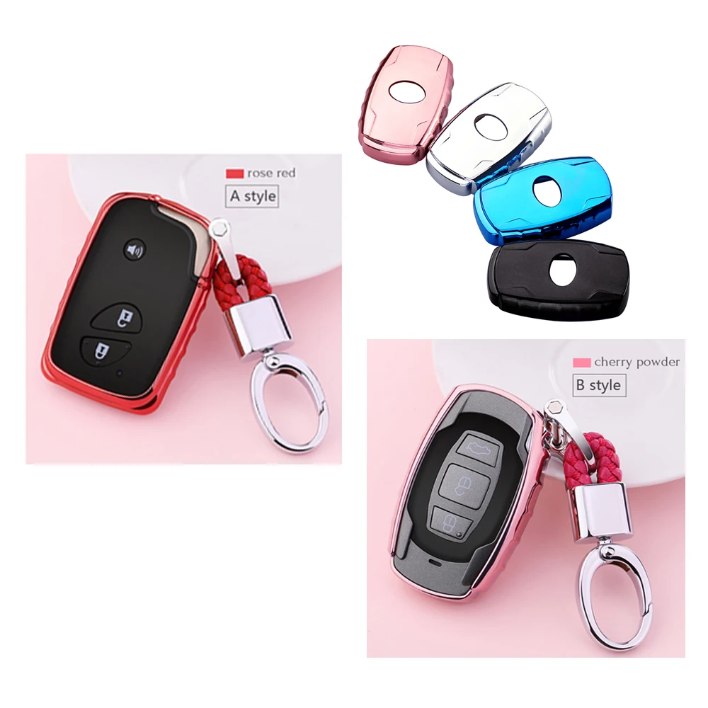 

Alloy Key Hooks Buckle 3 Button Car Remote Key Cover For BYD Qin Tang Song Yuan Song Max S7 L3 F3 S6 F0 G6 F3DM Mini Key Case