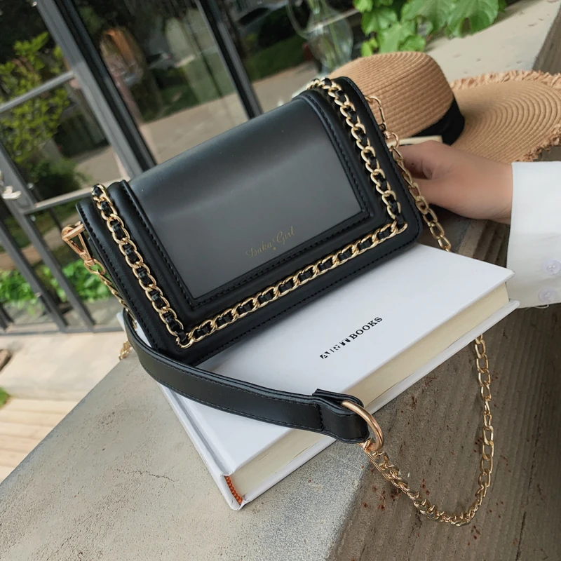 

Casual Woman Shoulder Bag 2019 Summer High Quality Fashion Leather Crossbody Bags Luxury Women Designer Messenger Bag Chain Flap