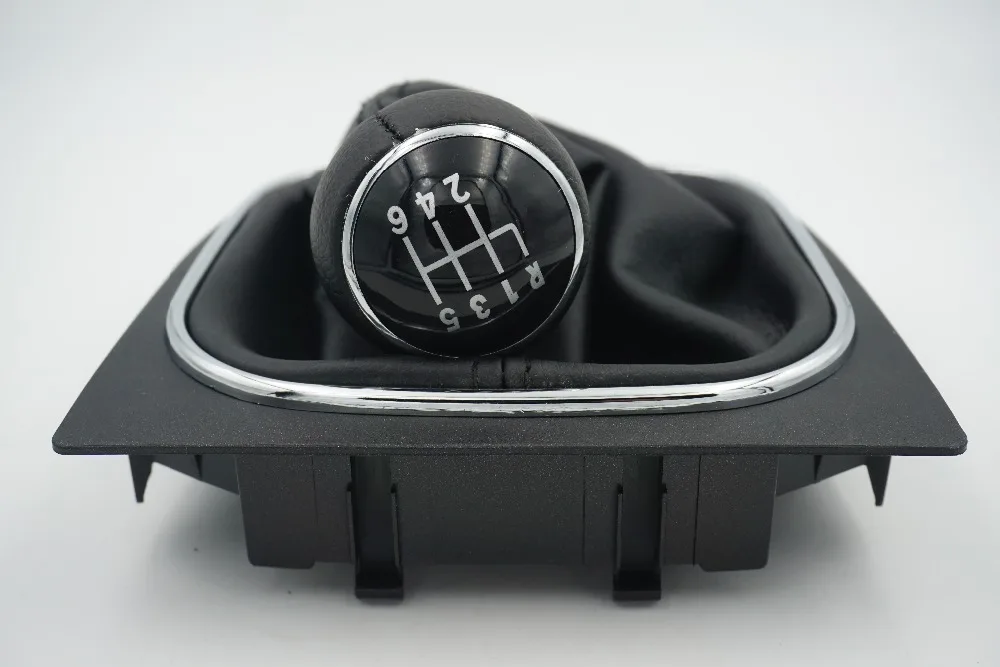 

FAT free shipping New 6 Speed Gear Shift Knob With Leather Boot For VW EOS 2006 2007 2008 2009 2010 2011 Scirocco 2009 2010 2011