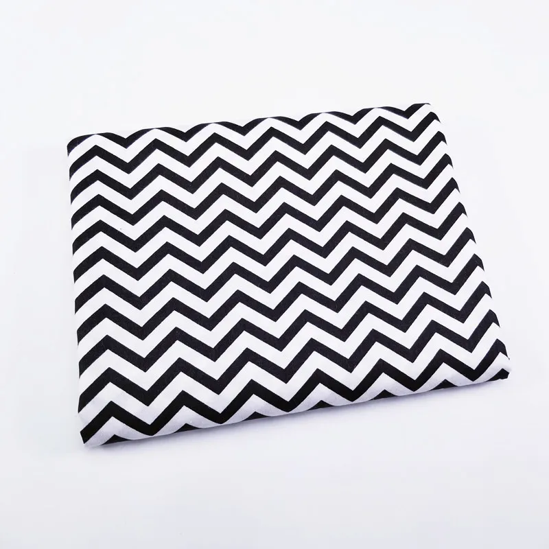 

New DIY Cotton Fabric For Patchwork Sewing Craft Telas Tissus Bedding Textile Home Decoration Cushion Cloth Stripes Printed