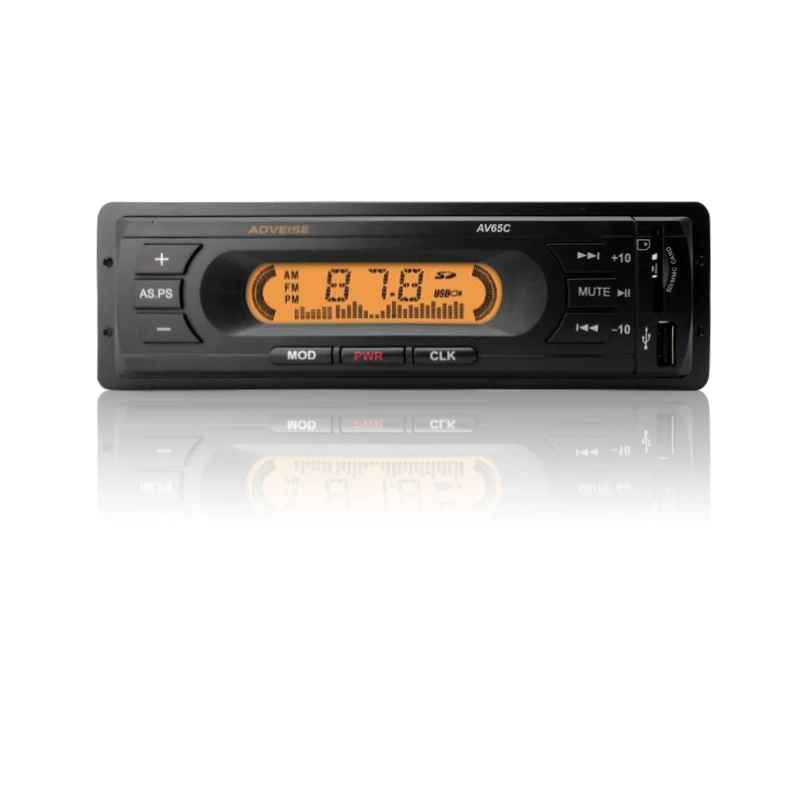 1 Din Car In-dash Stereo Audio Player with Mute Memory Function FM Radio Receiver 12V for SD/MMC/USB/RCA Speaker audio-player : image 1 Din Car In-dash Stereo Audio Player with Mute Memory Function FM Radio Receiver 12V for SD/MMC/USB/RCA Speaker audio-player
