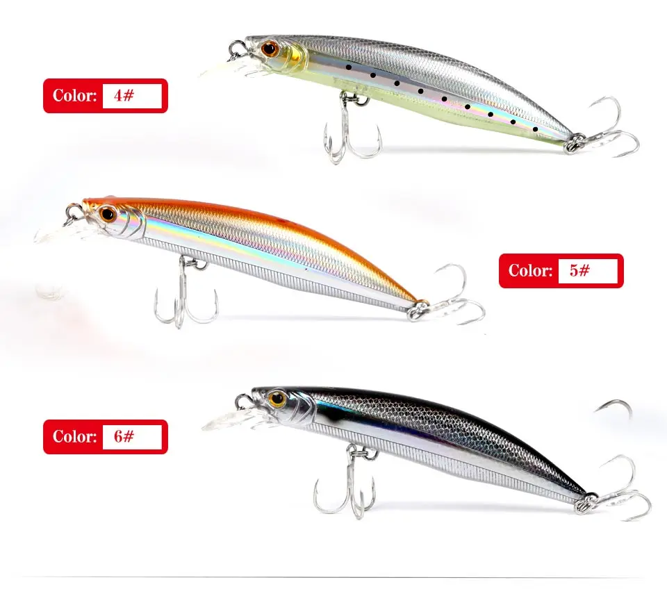 Kingdom fishing lure minnow floating 100mm 20.7g,120mm 30g fishing wobblers lifelike fishing lure Artificial Bait model 5501 (6)