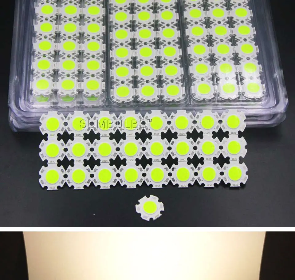 3w 5w 7w LED chip on board cob light source spotlight downlight bulb (10)