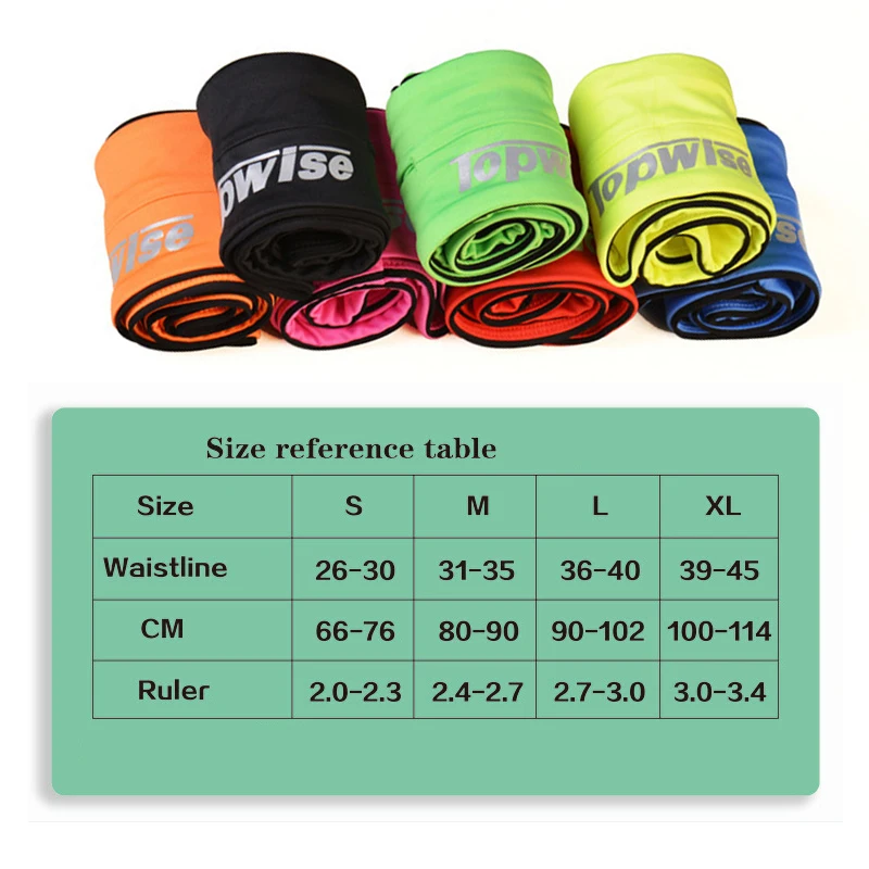 unisex waist bag outdoor cycling running fitness flip belt fanny flipbelt size