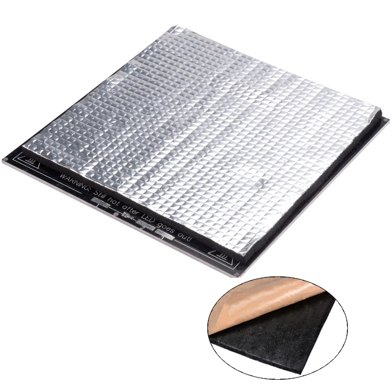 3D طابعة أجزاء الحرارة العزل القطن 200/220/300 ملليمتر Heatbed ملصقا احباط ذاتية اللصق العزل القطن ل ساخنة السرير لوحة