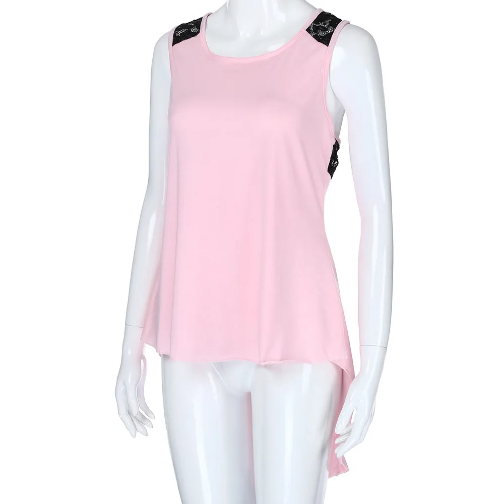 Женская дышащая кружевная рубашка для йоги Противоударная на подкладке в стиле пэчворк безшовная майка для фитнеса и бега с круглым вырезом спортивные топы A25