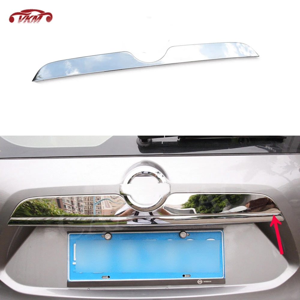 

Rear boot Cargo Lid Cover Tailgate Door Trim Hatch Molding Garnish Sticker For Nissan X-Trail Rogue X Trail Xtrail T32 2014-2017