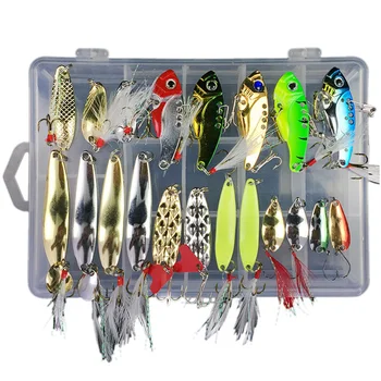 

SEWS-Fishing Lures Kit 21Pcs Fishing Lure Baits Life-Like 3D Fishing Eyes For Bass Trout Salm In Saltwater Freshwater With Tac
