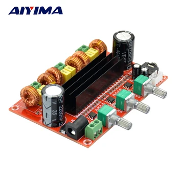 

AIYIMA TPA3116 2.1 Digital Audio Amplifier Board TPA3116D2 Subwoofer Speaker Amplifiers DC12V-24V 2*50W+100W