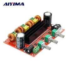 Aiyima TPA3116 2.1 Digital Audio Amplifier Board TPA3116D2 Subwoofer Speaker Amplifiers DC12V-24V 2*50W+100W