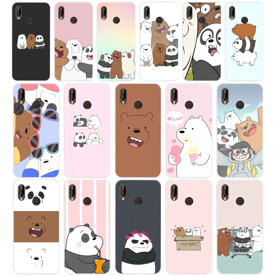 

289H we bare bears Soft Silicone Tpu Cover Case for huawei Nova 3 3i p smart