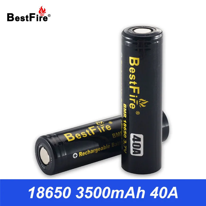 

18650 Battery 3.7V Li-ion Battery 40A 3500mAh for VOOPOO DRAG 2 Tesla Invader 3 Joyetech Evic Primo Mod Ship From Russia N010