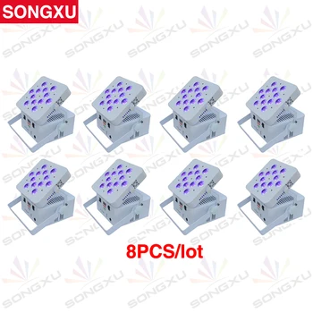 

SONGXU 8pcs/lot 12X10W 4in1 RGBW Wireless Battery DMX LED Par Light for Easy Moving Party Event/SX-WBPL1210