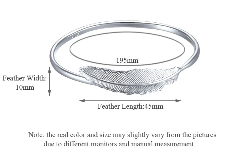 SA SILVERAGE, женские богемные серебряные браслеты с перьями и браслеты, настоящее 925 пробы, серебряные браслеты для женщин, хорошее ювелирное изделие