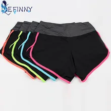 

2018 Summer Newest Women Casual Cotton Cozy Breathable Double Cutting Comfortable Lining Drawstring Fitness Striped Girl Shorts