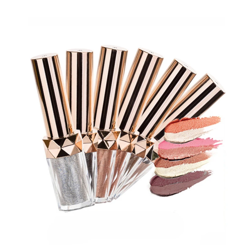 

New Single Glitter Eyeshadow Liquid Maquillaje Eyes Shimmer Powder Pigment Makeup Tool 6 Color Cosmetics