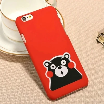 Чехол Kumamon с принтом для Apple iPhone 5, 5S, 6, 6 S, 7, 6 Plus, 7 Plus, чехол с 3D рисунком, стильная задняя крышка, чехол - Цвет: Коричневый