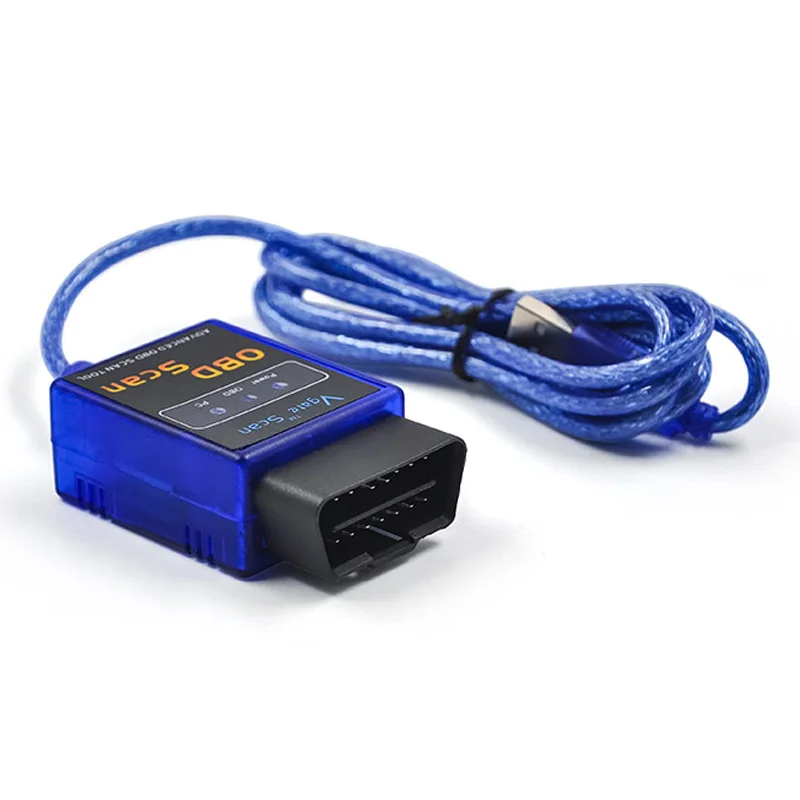 KWOKKER Vgate Scan USB ELM327 OBD2 OBD 2 интерфейс кабель автомобильный ECU диагностический