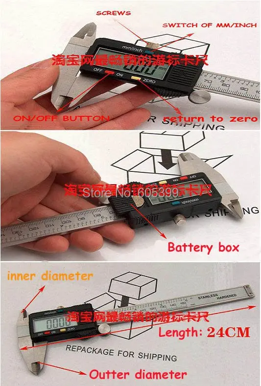 " 150 мм Цифровой штангенциркуль металлический ЖК мкм, измеритель широкоформатный электронный точное измерение из нержавеющей стали