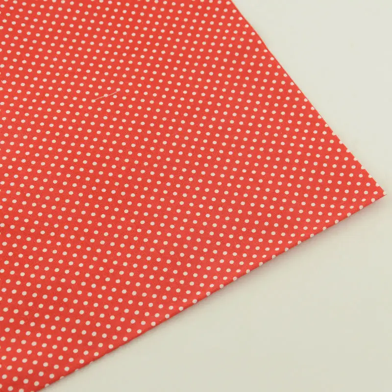 

20116 News White Dots Design 100% Cotton Fabric Fat Quarter Telas Tissue Tulle Tecido Para Patchwork for Beginners Practice CM