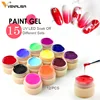 Gel de couleur scintillante CANNI usine Venalisa UV LED Gel de peinture 5 ML 180 vernis de couleur Pure tremper les rides UV LED Gel de peinture pour les ongles ► Photo 3/6