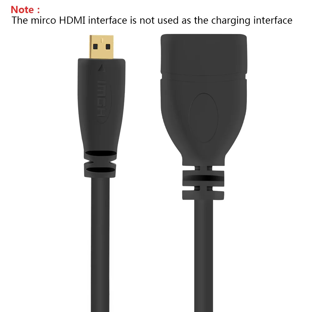 Кабель удлинитель High rosolution 1080P 3D Micro HDMI штекер гнездо позолоченный адаптер для