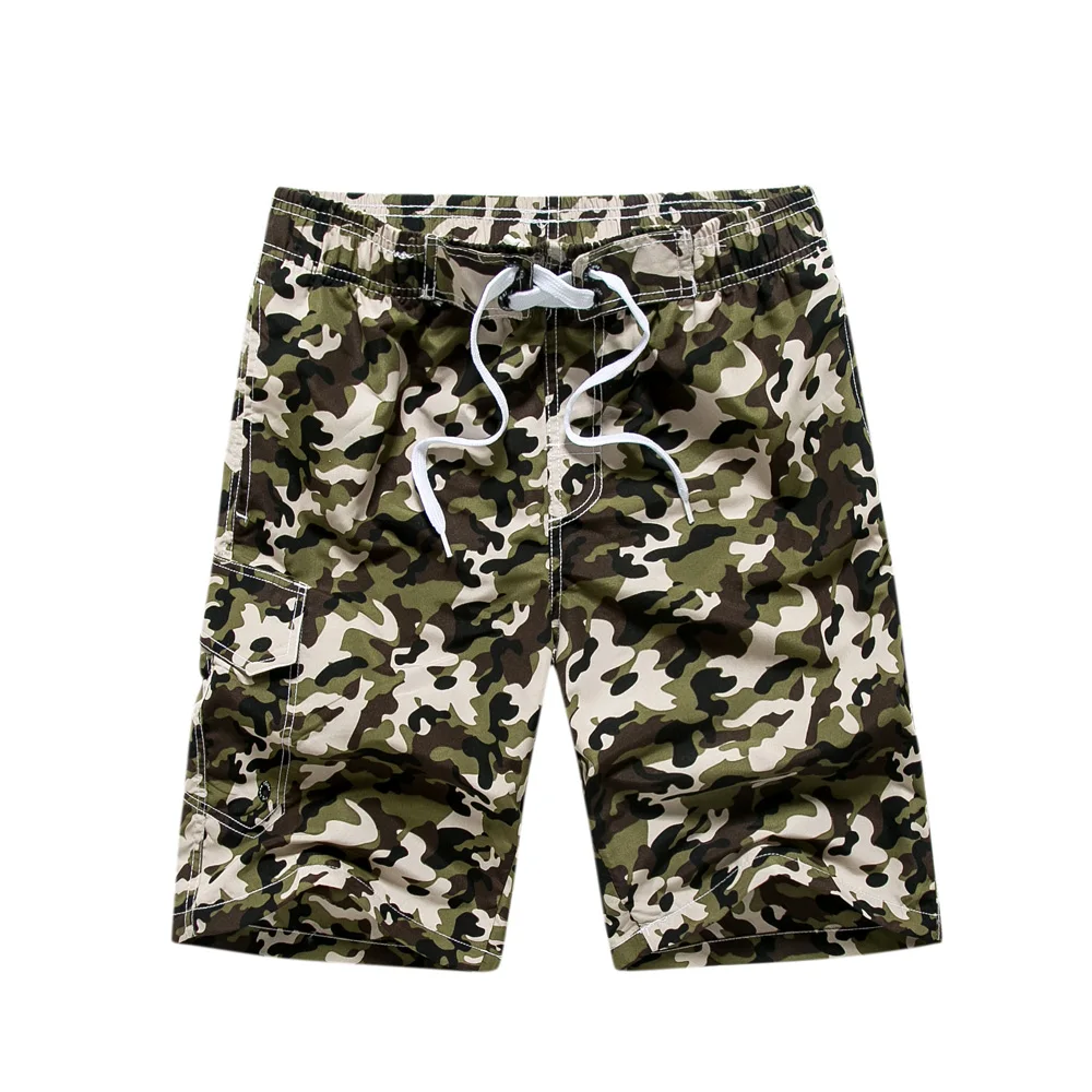 WARBOYS Quick Dry Men Casual Beach Short Homme Bermuda Summer Style Loose Men's Board Camouflage Mens | Тематическая одежда и