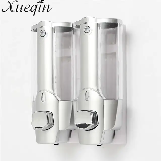 2x350ml Bathroom Double Handle Soap Dispenser Wall Mounted Liquid 2x350ml Bathroom Double Handle Soap Dispenser Wall Mounted Liquid Home Shampoo Box Accessories