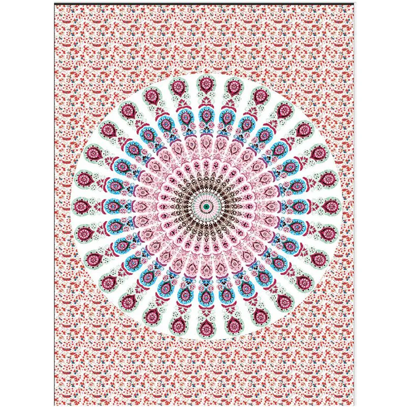 

Bohemia Wall Hanging Tapestry Mandala Bedspread Indian Mandala Tapestry Beach Towel Mat Blanket Decorative Curtain Table Cloth