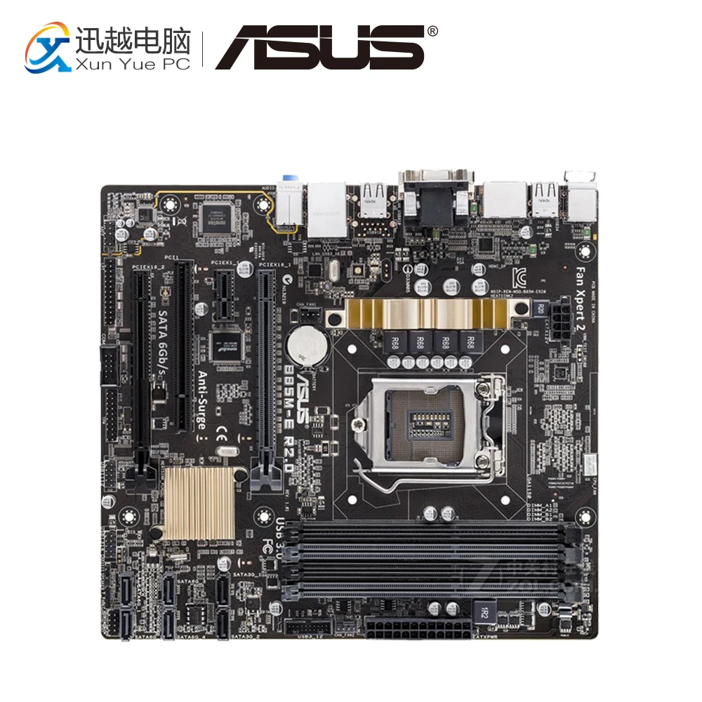 

Asus B85M-E R2.0 Desktop Motherboard B85 LGA 1150 For Core i3 i5 i7 DDR3 32G SATA3 USB3.0 HDMI Micro ATX Original Used Mainboard