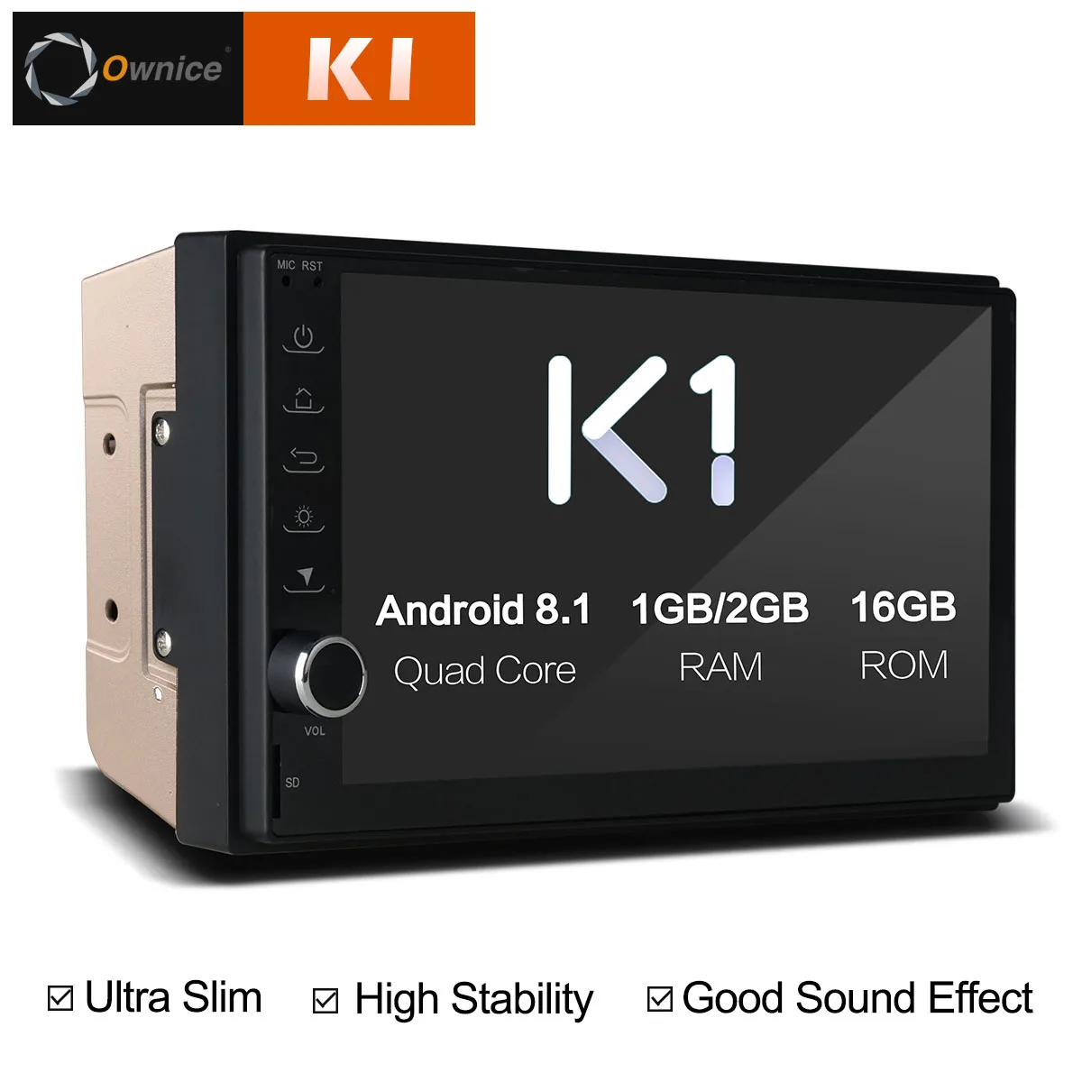 Ownice K1 android 8 1 dvd плеер автомобиля gps навигации Мультимедиа 2 din радио универсальный