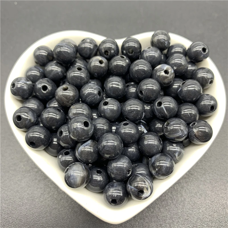 6mm 8mm 10mm Acrylic Spacer Beads Round Loose Cat's Eye Beads For Jewelry Making DIY Bracelet Necklace Accessories