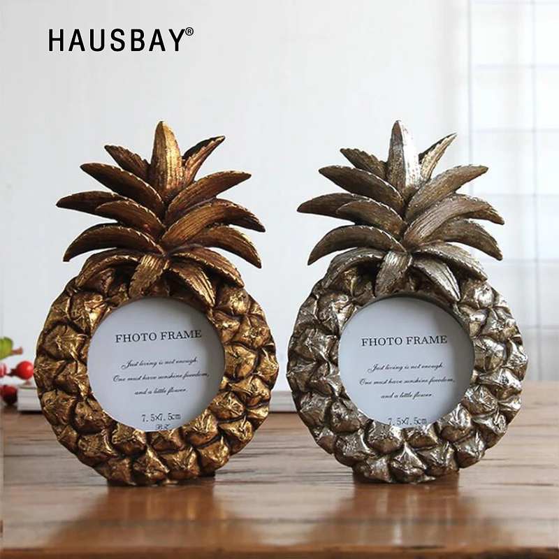 

Nordic Style Golden Pineapple Photo Frame 6Inch 7Inch Picture Frame Home Decoration Wedding photo frame Wedding Decor Gift 05470