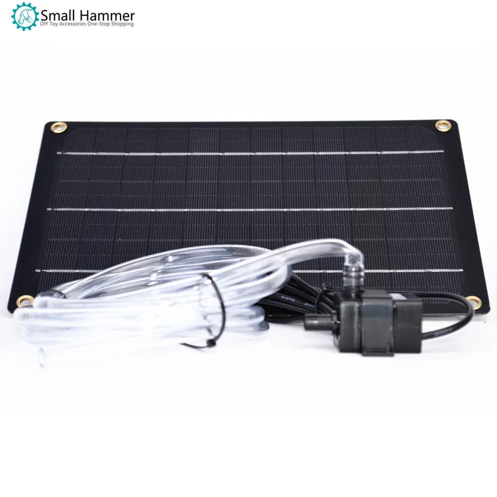 Монокристаллический кремниевый драйвер солнечной панели 5V6V1A6W USB амфибия водяной насос с 2 метров 6 мм водопровод
