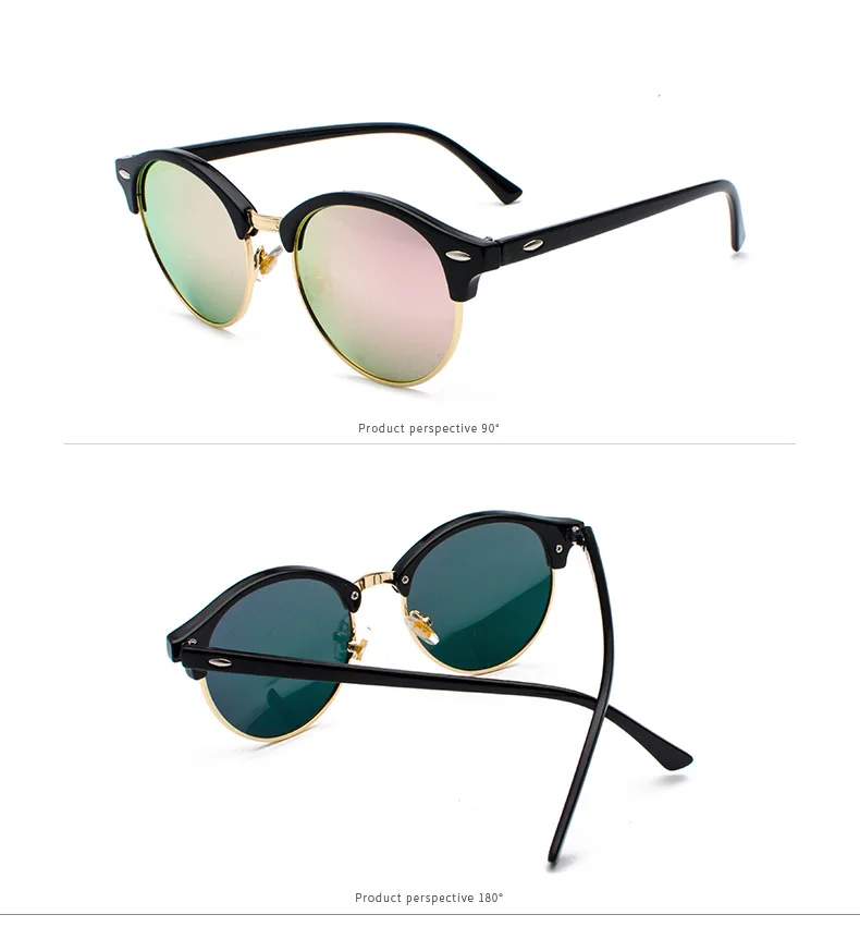 Популярные поляризованные солнцезащитные очки, мужские, популярные, брендовые, дизайнерские, Ретро стиль, женские, летние, стильные, солнцезащитные очки с заклепками, оправа, цветные покрытия оттенков