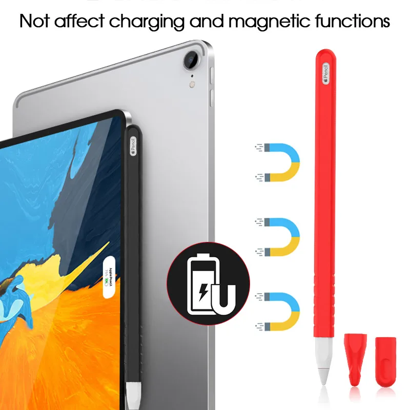 Премиум чехол для Apple Pencil 2 го поколения держатель мягкий силиконовый iPad ручка