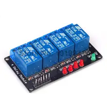 10PCS 4 Channel 5V Relay Module lamp Low level for Arduino SCM Household Appliance Control